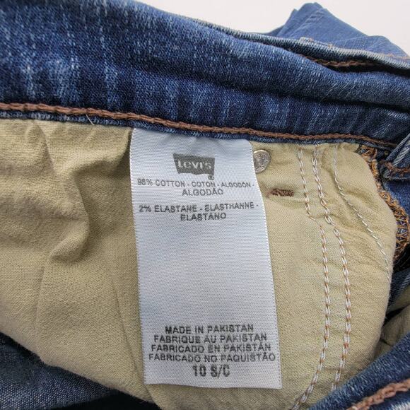 LEVI'S 512 Perfectly Slimming Boot Cut Jeans - Size 10 Short - Picture 6 of 7